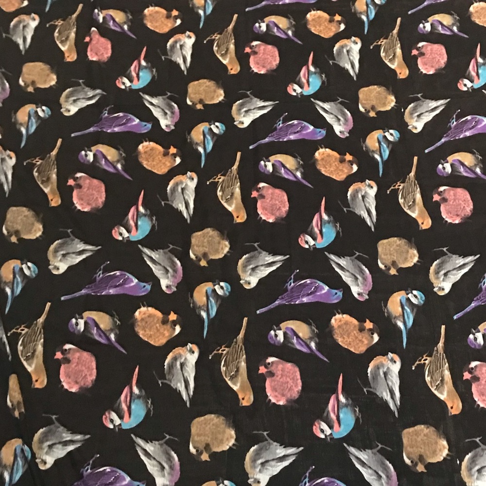 XL Summer Bird Neck/Shoulder Scarf Wrap NWOT